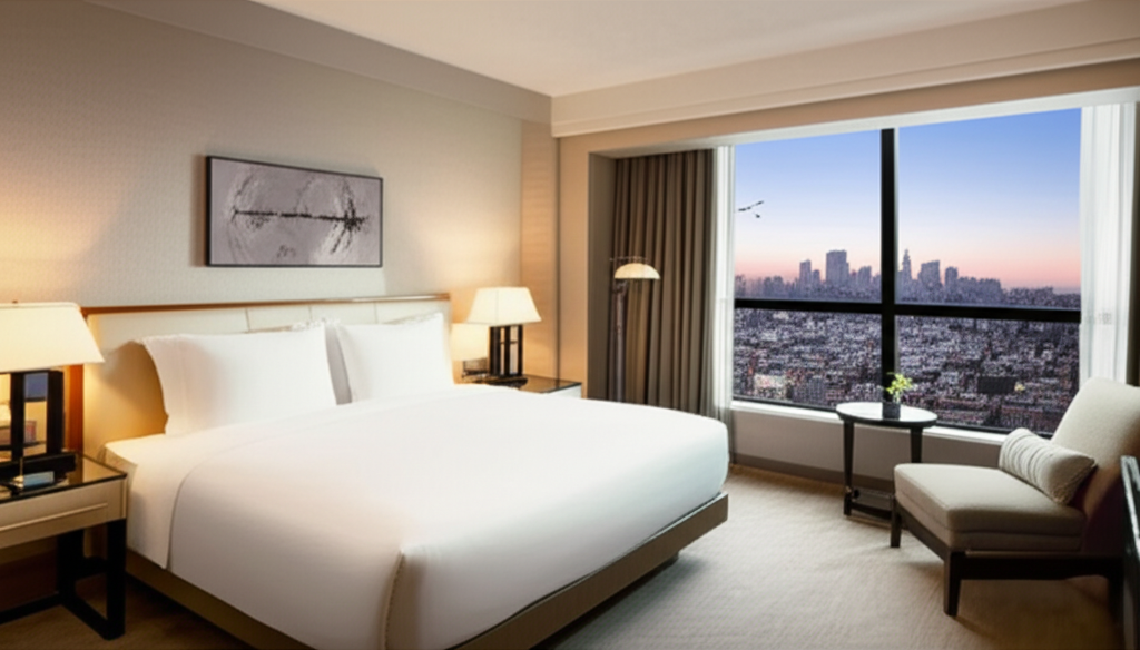 Elegant hotel bedroom