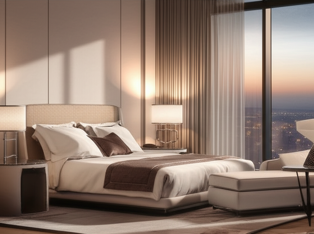 Luxury hotel room